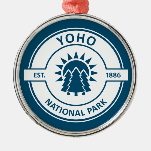 Yoho Nationalpark Ornament Aus Metall (Vorne)