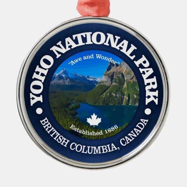 Yoho Nationalpark Ornament Aus Metall (Vorne)