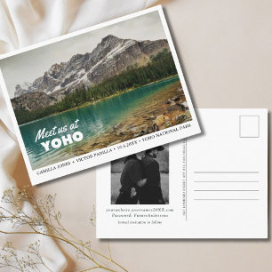 Yoho Nationalpark Save the Date Postcard Postkarte