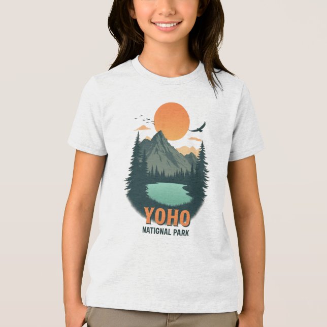 Yoho Nationalpark Vintag Tri-Blend Shirt (Vorderseite)
