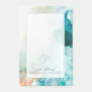 Yoir Name hinzufügen   AversAversion - Blue Waterc Post-it Klebezettel