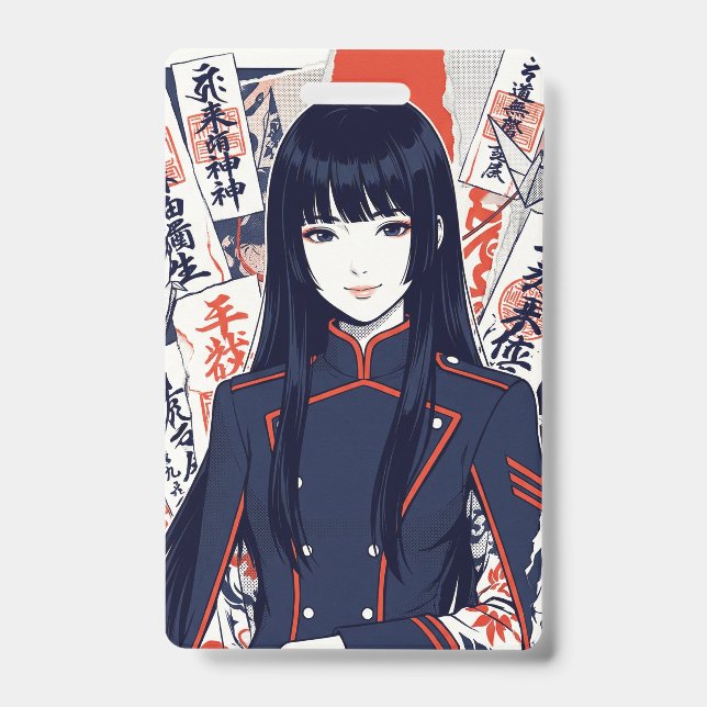 Yokai and protective talismans depicted in a Japan Ausweis (Vorderseite)