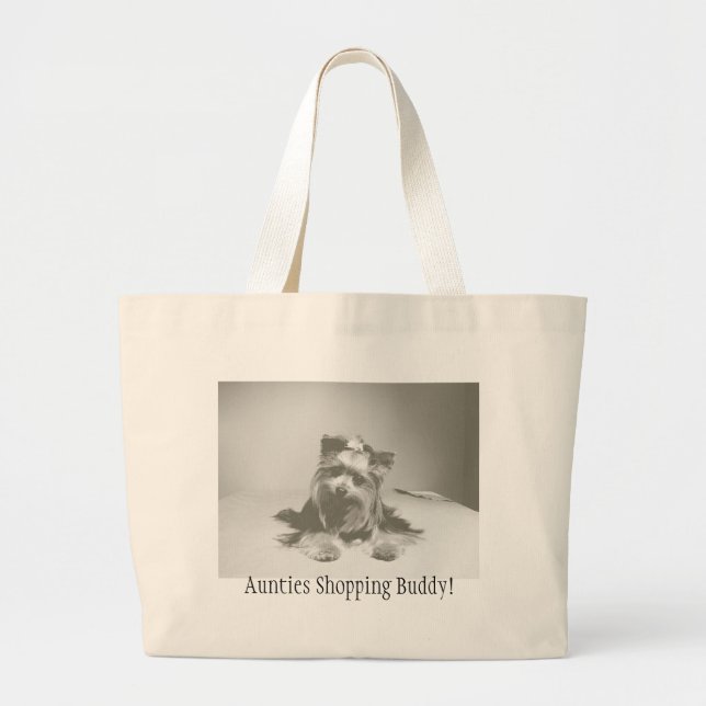 Yokie Einkaufenc$tasche-tanten kaufenfreund Jumbo Stoffbeutel (Vorne)