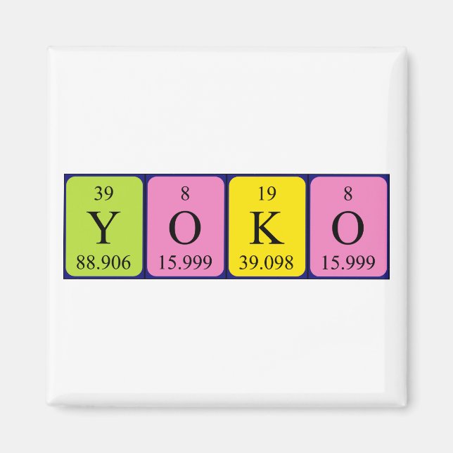Yoko Periodenmagnet Magnet (Vorne)
