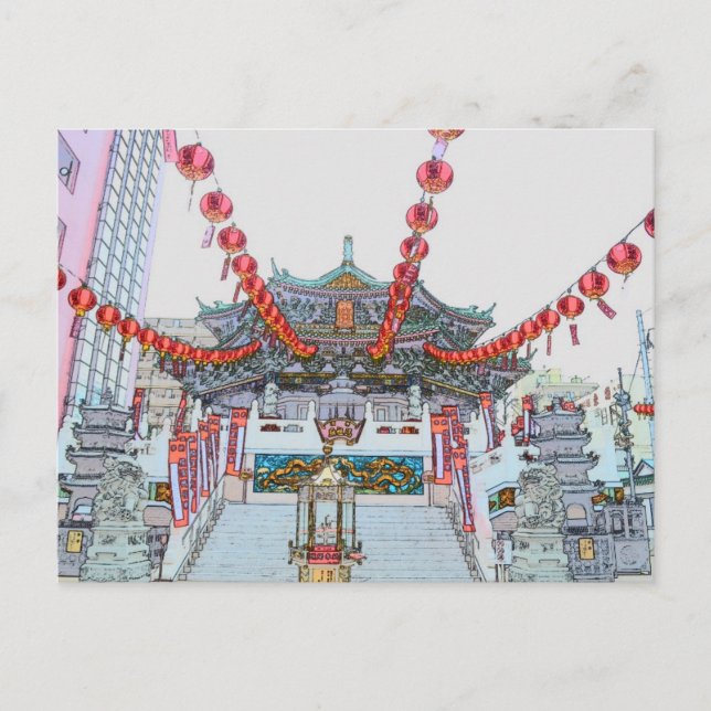 Yokohama Chinatown Postkarte (Vorderseite)