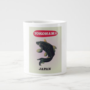Yokohama Japan Vintage-Reiseposter Jumbo-Tasse