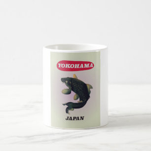 Yokohama Japan Vintage-Reiseposter Kaffeetasse
