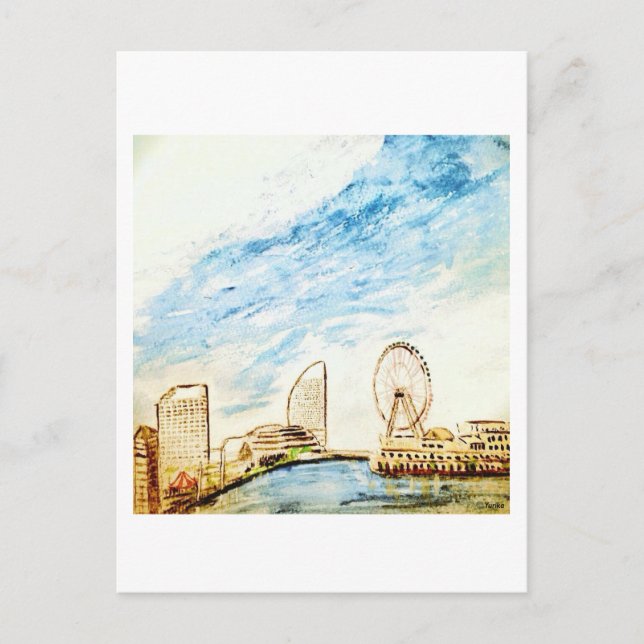Yokohama minatomirai postkarte (Vorderseite)