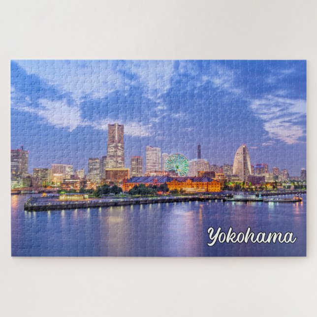 Yokohama Skyline, Japan Puzzle (Horizontal)