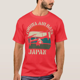 Yokota Air Base Vintag Sunset Osprey Tokyo Japan T-Shirt