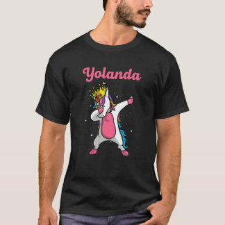 YOLANDA Geschenkname Personalisiert Geburtsdatum D T-Shirt