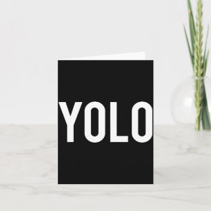 Yolo - Cooles Neues Hip Hop Rap Lustiges Geschenk Karte