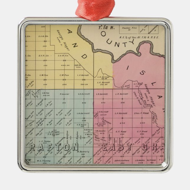 Yolo County 3 Silbernes Ornament (Vorne)