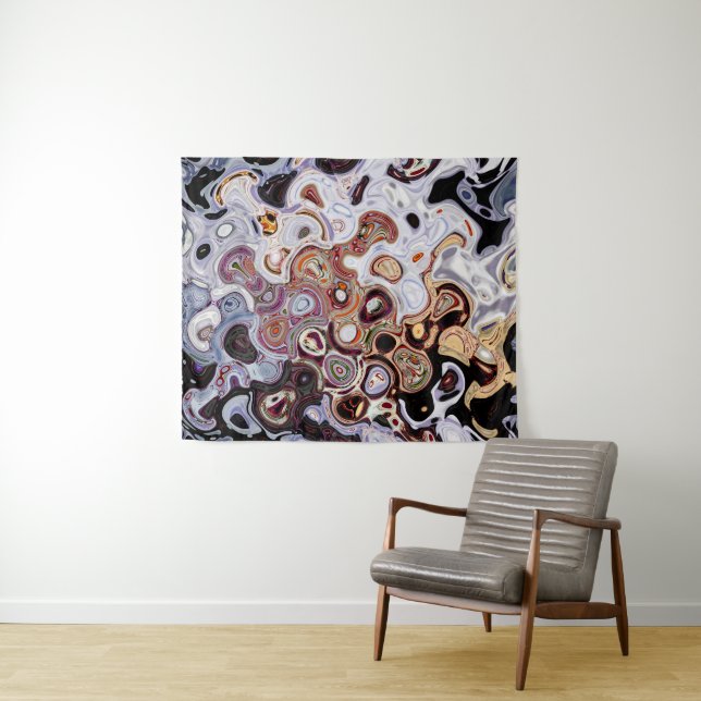 Yolo County ehrlich abstrakte 3 lila | SVP-Bilder Wandteppich (Beispiel (Horizontal))