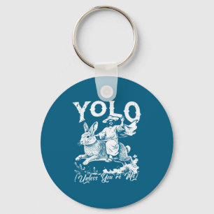 Yolo es sei denn, man ist Christ, der auf einem Os Schlüsselanhänger