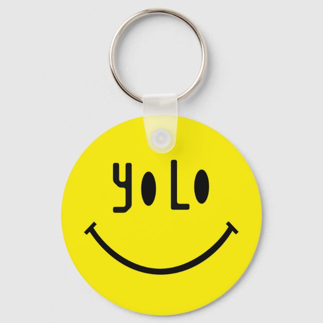 Yolo Face Schlüsselanhänger (Vorderseite)