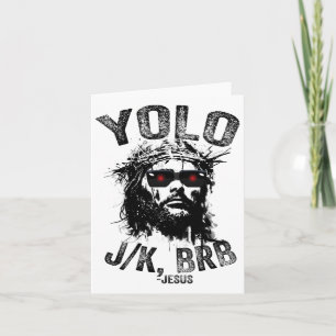 Yolo Jk Brb Jesu Auferstehung Christen Lustig Ea Karte