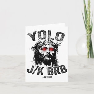 Yolo Jk Brb Jesus Auferstehung Christen Funny Ea Karte