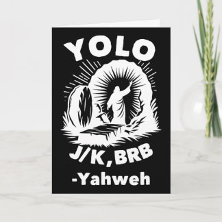 Yolo Jk Brb Jesus Jahwe Auferstehung Christlich Os Karte