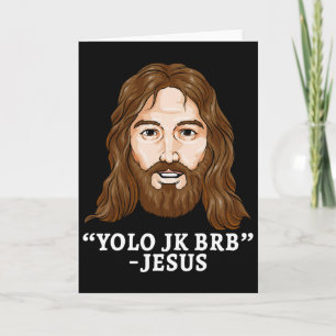 Yolo Jk Brb Jesus Lustiger Ostertag Auferstehung C Karte