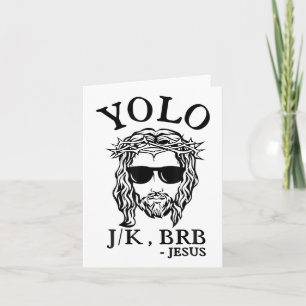 Yolo Jk Brb Jesus Lustiger Ostertag Bibel Vintage Karte