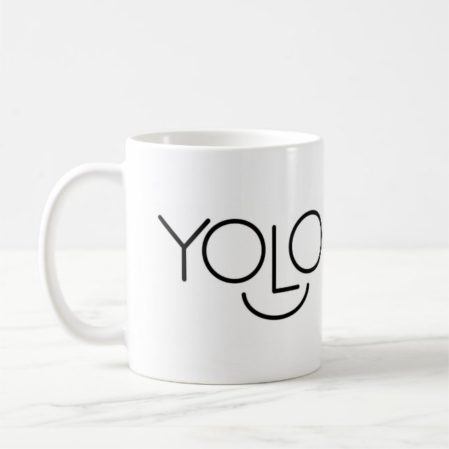 YOLO-Kaffee-Tasse Tasse (Links)