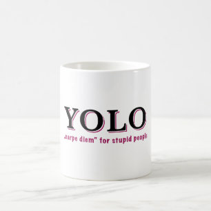 YOLO - Karpfen für Dummköpfe Tasse