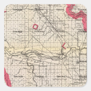 Yolo Landkreis, Kalifornien Quadratischer Aufkleber