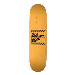 YOLO mit Vorsicht Skateboard