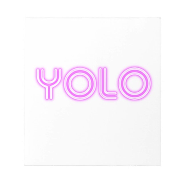 YOLO NOTIZBLOCK (Vorderseite)