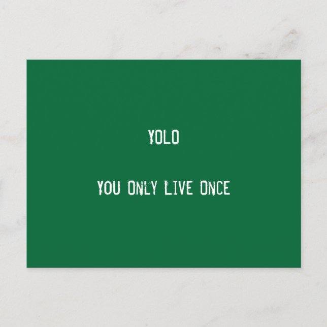 YOLO-Produktion Postkarte (Vorderseite)