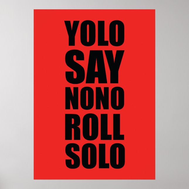 YOLO Roll Solo Poster (Vorne)