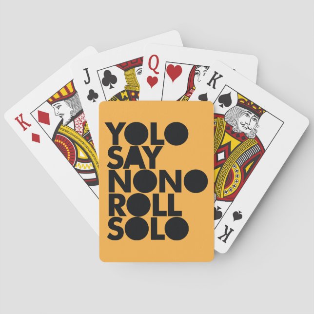YOLO-Rollensolo gefüllt Spielkarten (Rückseite)