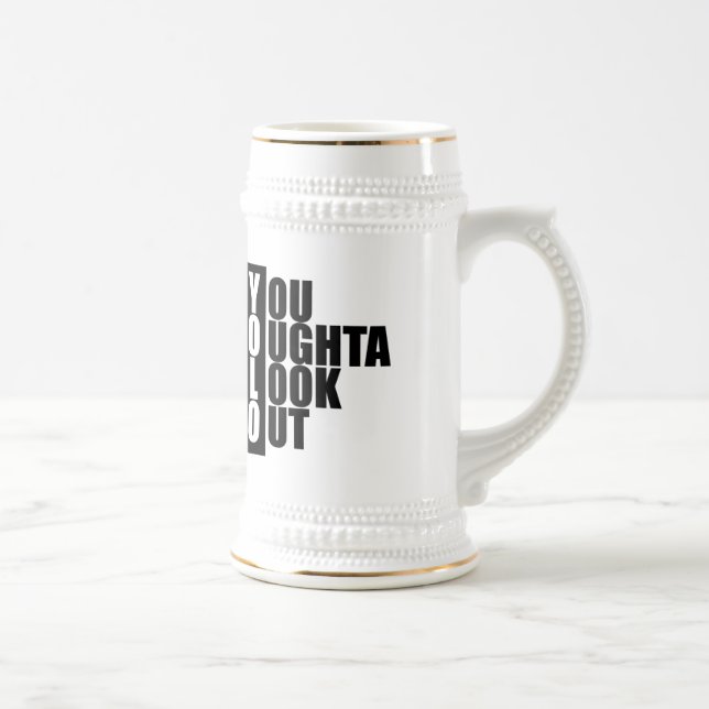 YOLO-Vertikale-Kasten Bierglas (Rechts)