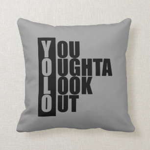 YOLO-Vertikale-Kasten Kissen