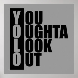 YOLO-Vertikale-Kasten Poster