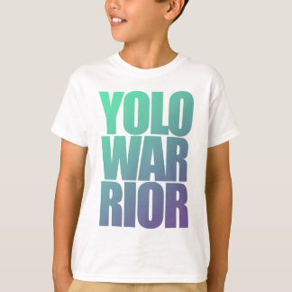 YOLOWARRIOR - Purquoise Buchstaben T-Shirt