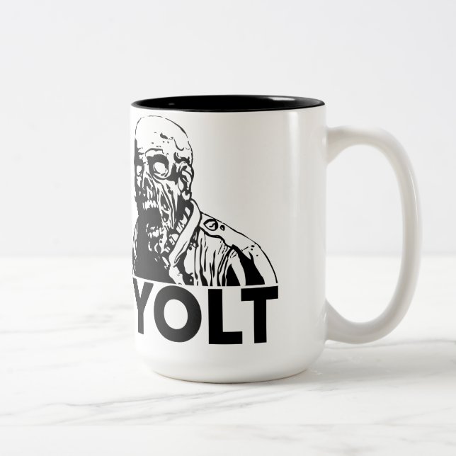 YOLT - You Only Live Twice Zweifarbige Tasse (Rechts)