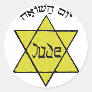 Yom Hashoah Runder Aufkleber