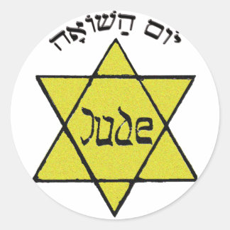 Yom Hashoah Runder Aufkleber