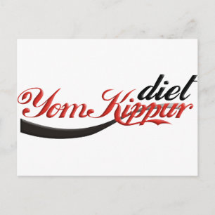 Yom Kippur Diet Postkarte