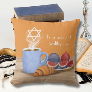 Yom Kippur Fastenbrechen: Kaffee, Granatäpfel  Kissen