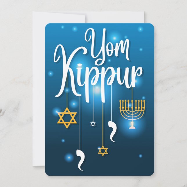 Yom Kippur Feiertagskarte (Vorderseite)