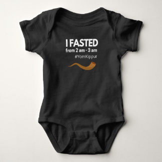 Yom Kippur Jewish Baby I Fasted Baby Strampler