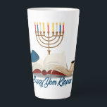 Yom Kippur Latte Tasse<br><div class="desc">Jom Kippur Wenn Sie gerne einen Latte Kaffee trinken,  nicht nur ein bisschen,  dann ist diese Tasse für Sie! Stilvoll und für Ihre Wünsche bereit,  wird es leicht zu einem unverzichtbaren Teil Ihres Tages.</div>