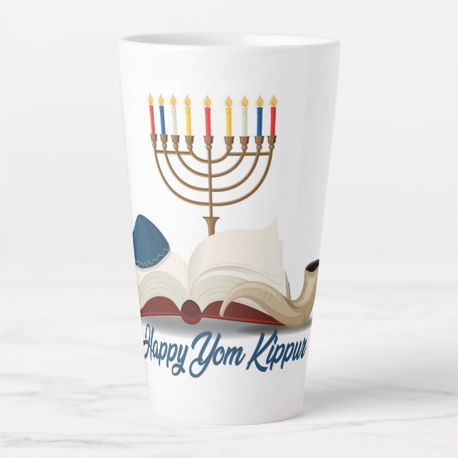 Yom Kippur Latte Tasse (Vorderseite)