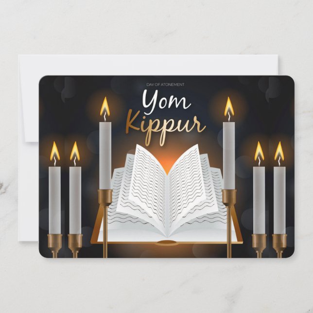 Yom Kippur-Urlaubskarte Feiertagskarte (Vorderseite)