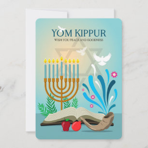 Yom Kippur-Urlaubskarte Feiertagskarte
