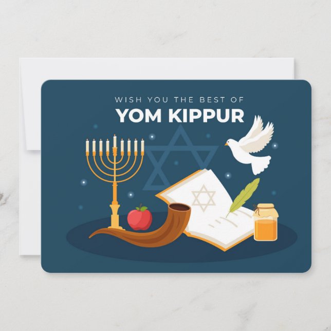 Yom Kippur-Urlaubskarte Feiertagskarte (Vorderseite)