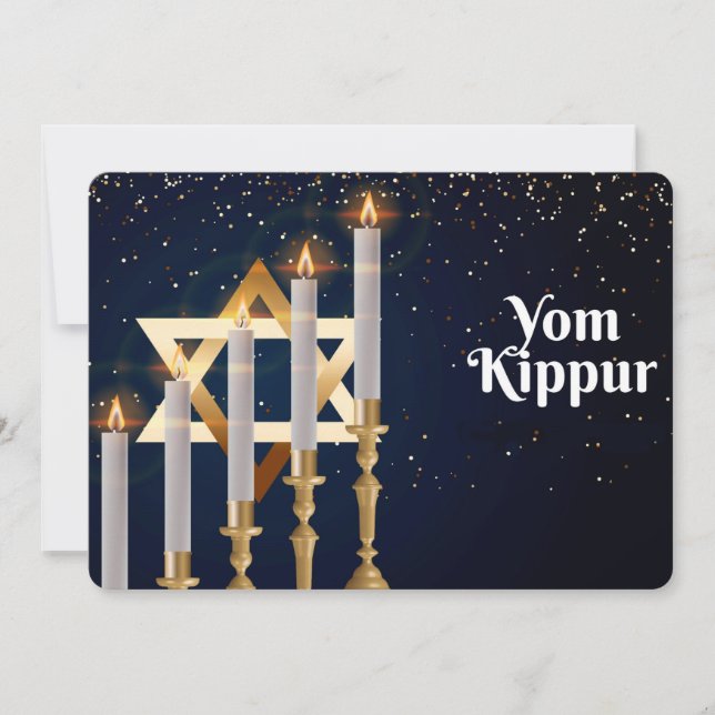 Yom Kippur-Urlaubskarte Feiertagskarte (Vorderseite)